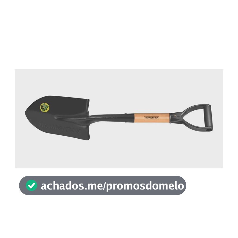 Pá De Bico Pequena Tramontina Aço Madeira Plástico 45cm