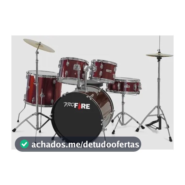 Bateria Profire By Spanking Com Bumbo De 22 - Vinho