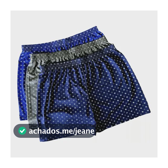 Kit 3 Cuecas Samba Canção Short Malha Fria Pijama Dormir