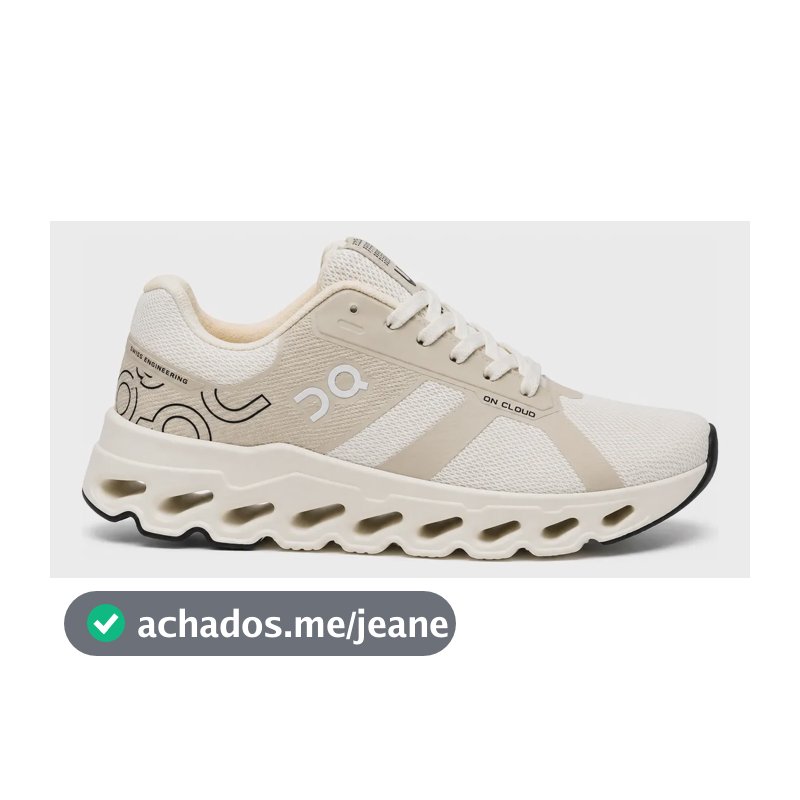 Tênis On Cloud Running Academia Caminhada Esportivo Promoçao Creme 40