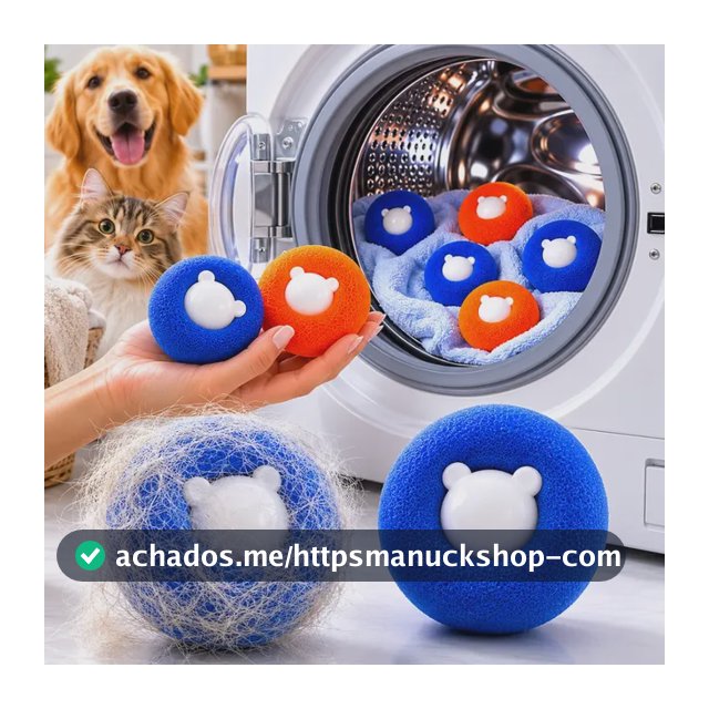 Tira Pelo Roupa Maquina De Lavar Kit 4 Removedor Pelo Pet Colorido