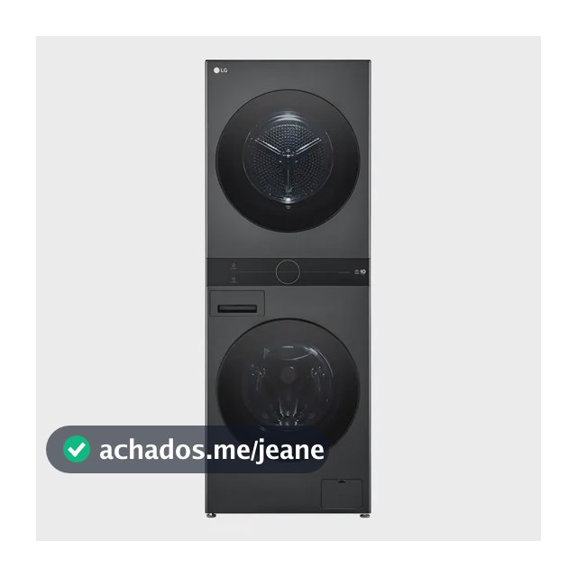 Lavadora E Secadora Torre LG Washtower WK14BS6 14kg Black Inox