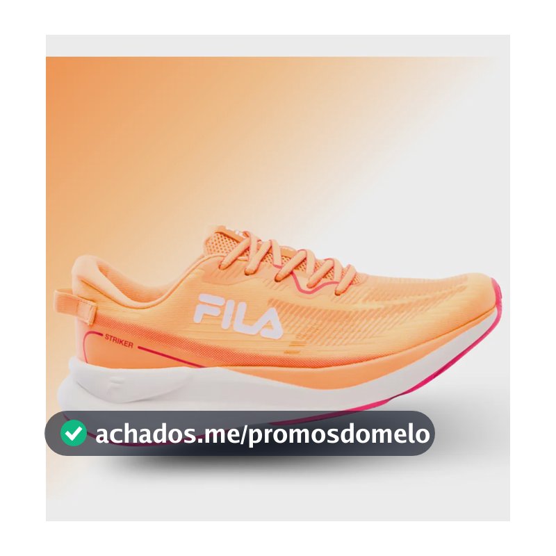 Tênis Corrida Fila Striker Feminino Academia Treino Oficial Laranja Papaya/azalea 38 Br