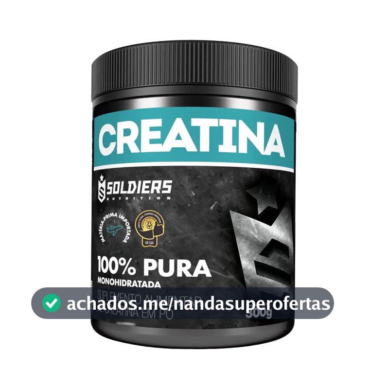Creatina Soldiers Nutrition em pó Sem sabor x 300g
