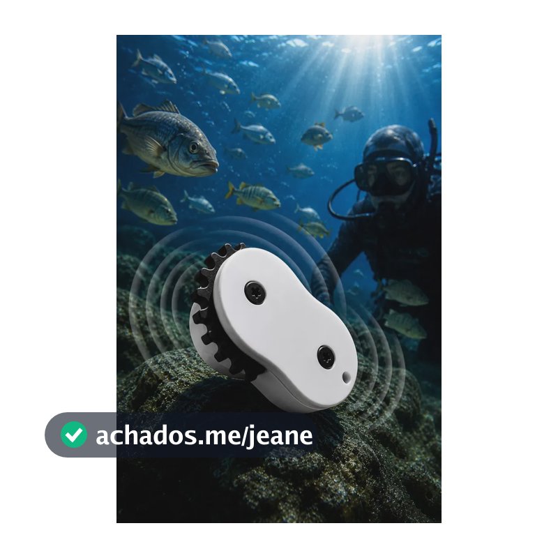 Isca Clicker Chamador De Peixes Pesca Submarina Mergulho Branco