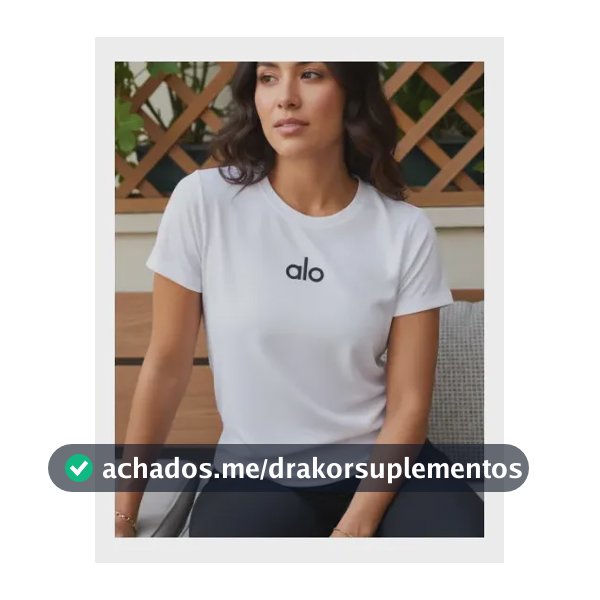 Camisa Feminina Blusa Dry Fit Fitness Proteção Uv Academia Branco Alo M