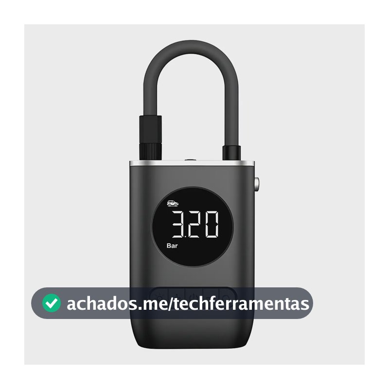 Compressor de Ar Portátil Digital S-FORTE 150 PSI USB Para Carro Moto Bike