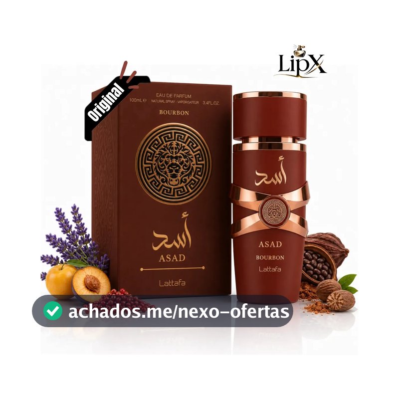 Perfume Árabe Asad Bourbon 100ml Lipx