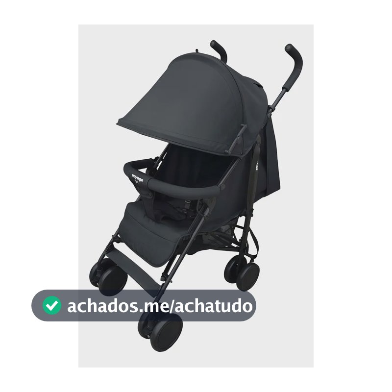 Carrinho De Passeio Para Bebê Park Até 15kgs Preto Voyage