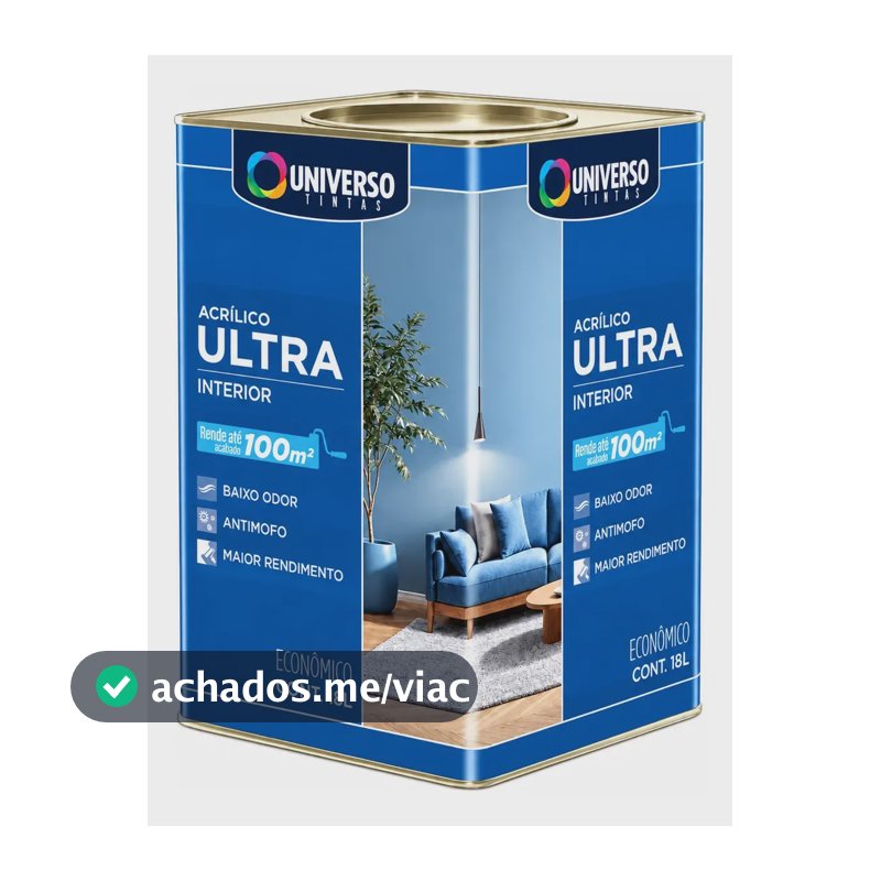 Tinta Anti Mofo Acrílico Parede Unilar - Escolha A Cor Branco/gelo Fosco