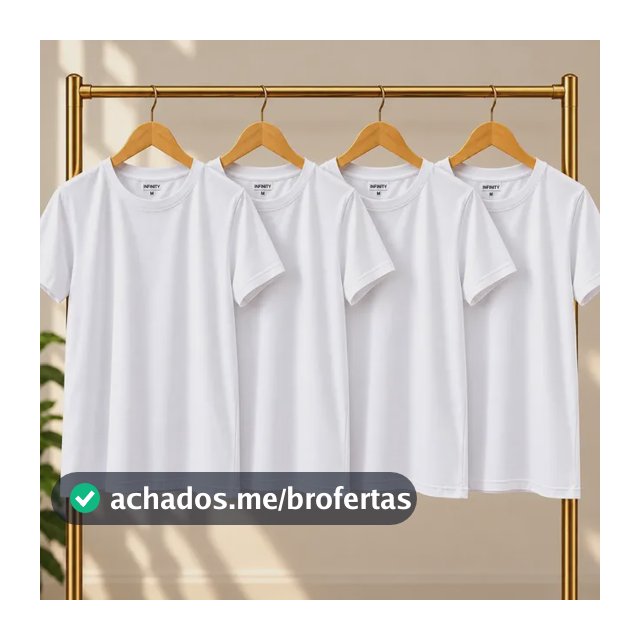 Kit 4 Camisetas Básicas Lisas 4 Pretas/lisa Liso P Lisa