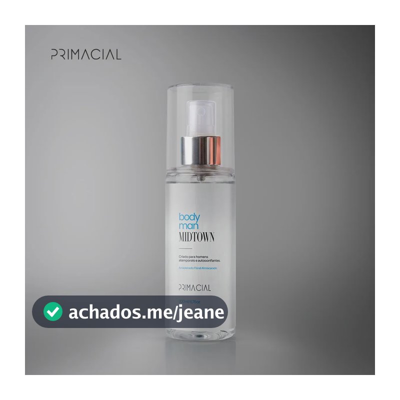 BODY SPLASH MASCULINO MIDTOWN 200ML - PRIMACIAL PERFUME FRESCO AMADEIRADO