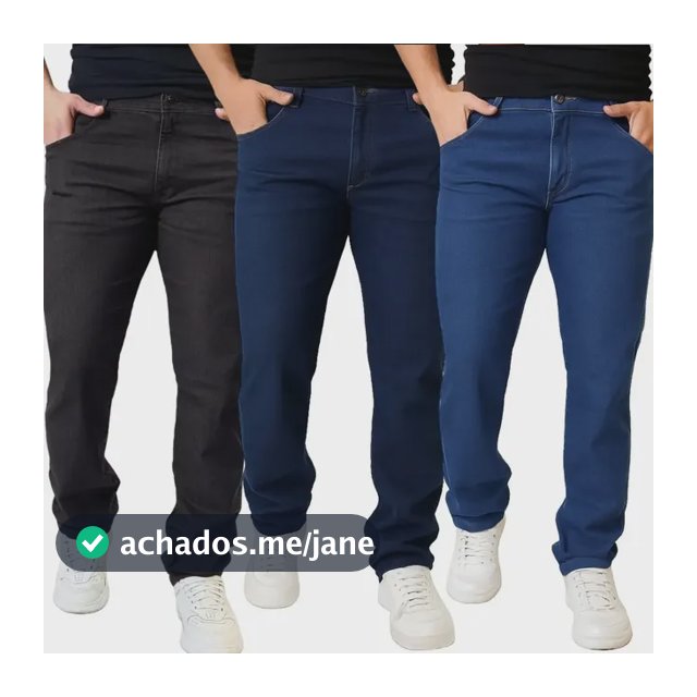 Kit 3 Calças Jeans Masculinas Com Lycra Alta Qualidade