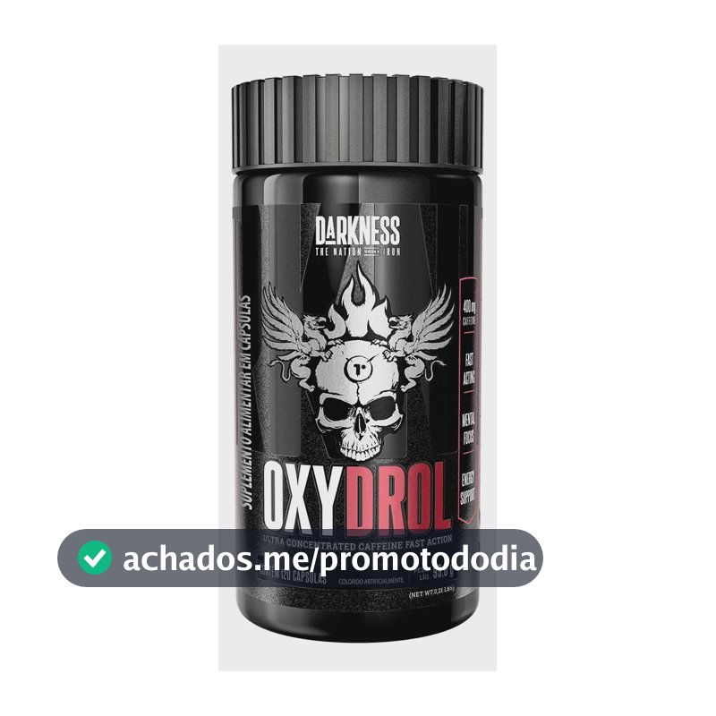 Darkness Oxydrol Termogênico Com Cafeína - 120 Cápsulas Sem Sabor