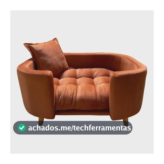 Sofá Conforto Caminha Pet Luxo Em Sued Premium Terracota