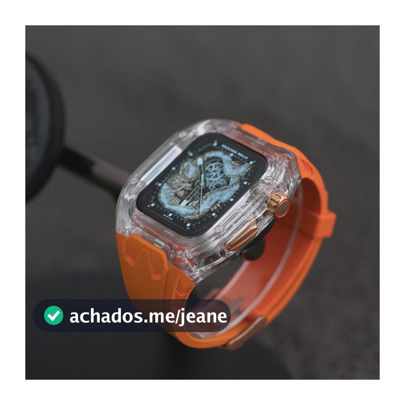 Pulseira Para Apple Watch 11 10 42/46mm Ultra 49mm 44/45mm Corlaranja Ultra 49mm