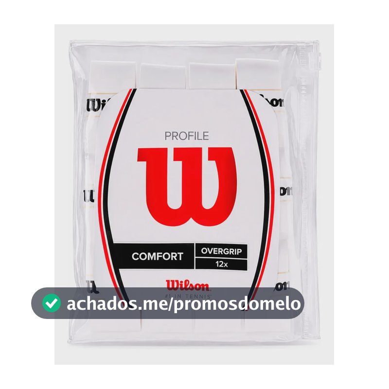 Overgrip Wilson Profile Pro Pack Branco Com 12 Unidades
