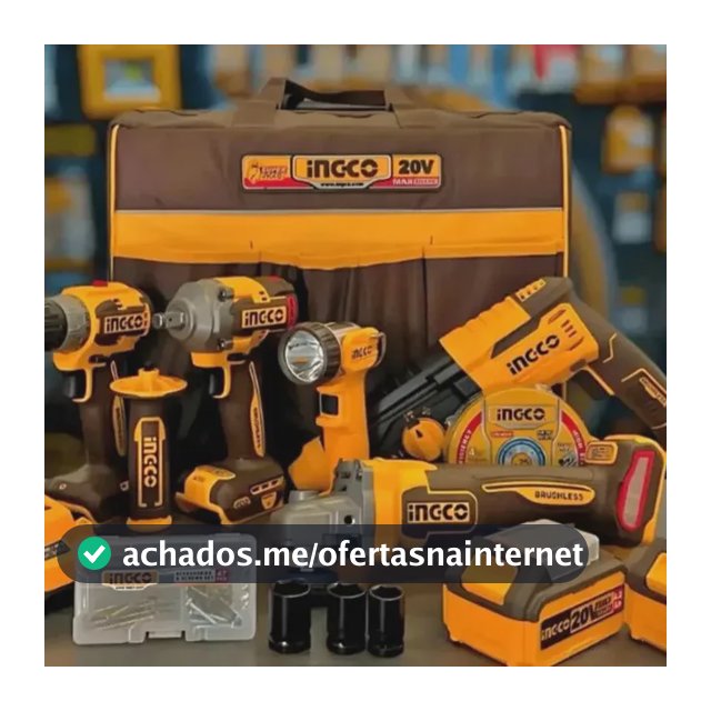 Super Combo 5 Em 1 Ferramentas Ingco Bateria 20v Brushless