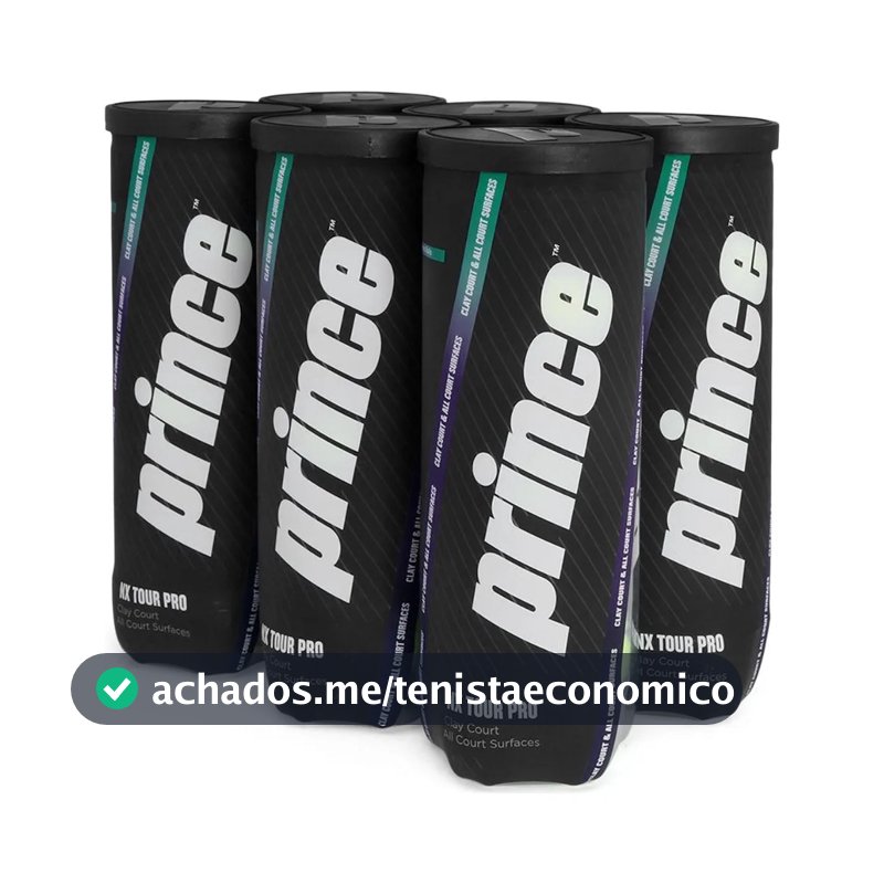 Bola De Tênis Prince Nx Tour Pro Pack Com 06 Tubos