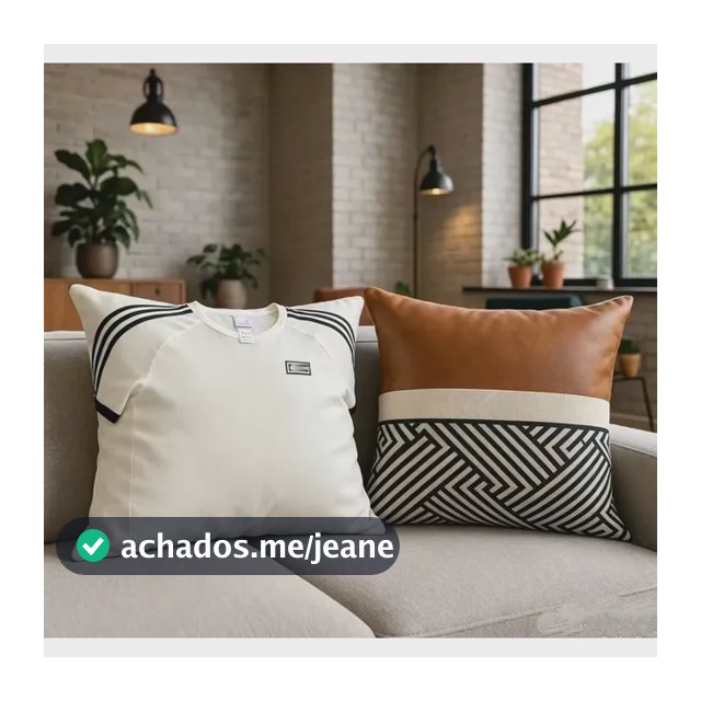 Kit 4 Capas De Almofadas Linho Couro Sofisticadas Tendência