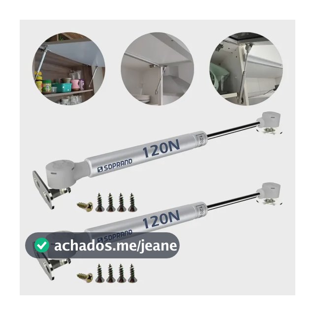 2 Pistões Armario Amortecedor A Gás Porta Moveis Basculante