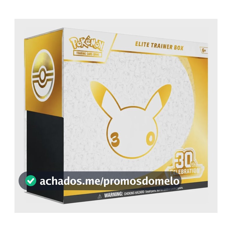 Etb Pokémon Celebração 30 Anos Treinador Avançado Inglês Tcg Inglês