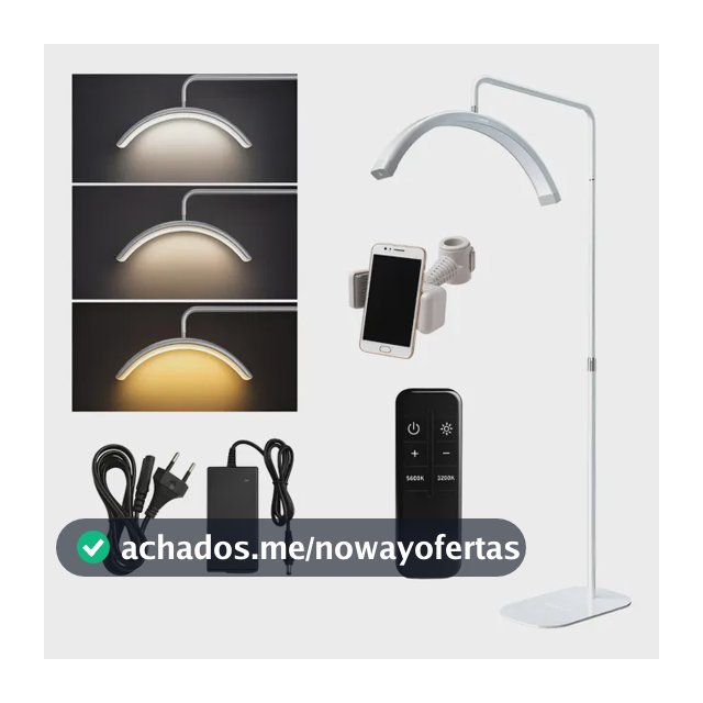 Luminária Meia Lua Pendente Led Profissional Regulagem