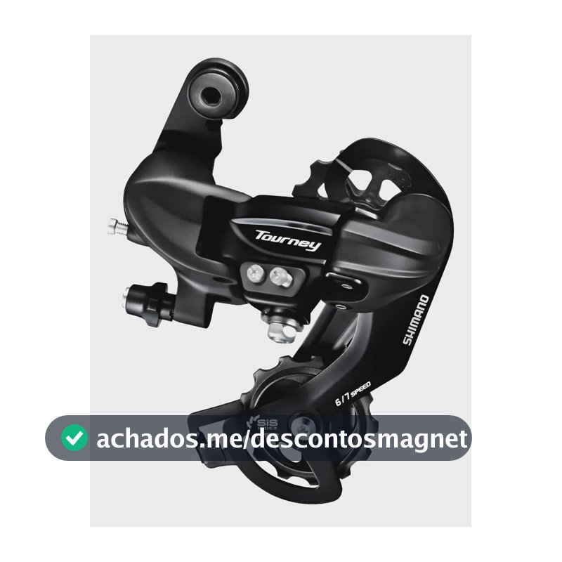 Câmbio Traseiro Shimano Tourney Ty300 7v 21v Até 34d Megaran Preto