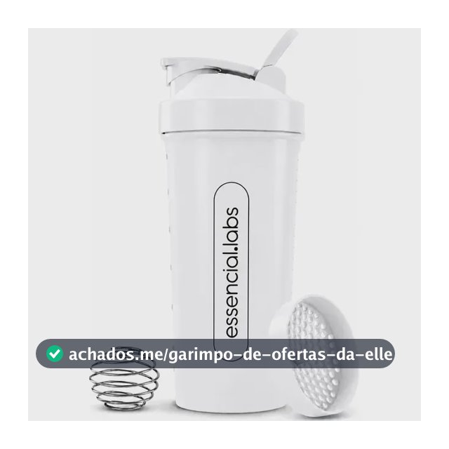 COQUETELEIRA / SHAKER Academia BPA Free Cor Branca - 600ml