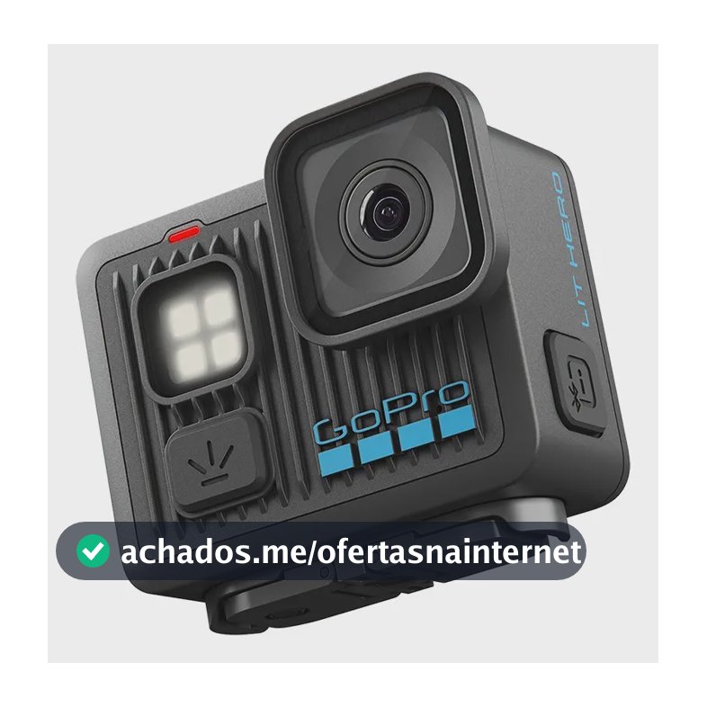 Gopro Lit Hero - Câmera De Ação Compacta À Prova D'água Com Luz Integrada, Vídeo 4k60 Ultra Hd, Foto De 12 Mp, Tela Sensível Ao Toque, Estabilização Hypersmooth Preto