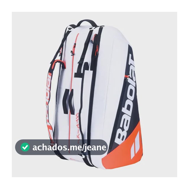 Raqueteira Tênis Babolat Pure Strike X12 Branco 100l