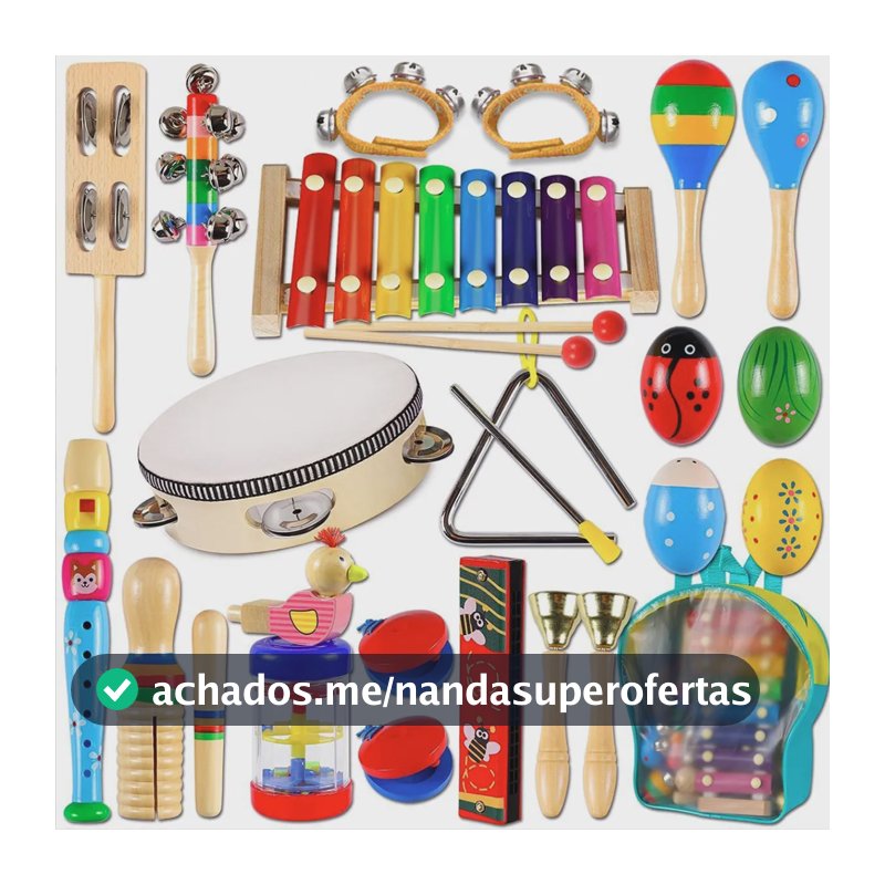 Brastoy Brinquedo Com Instrumentos De Percussão De Madeira Conjunto Instrumentos