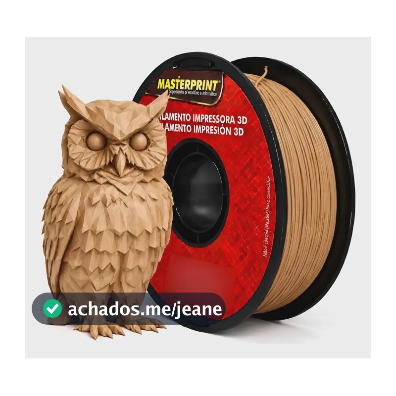 Filamento Masterprint Petg 1.75mm Premium Profissional Madeira