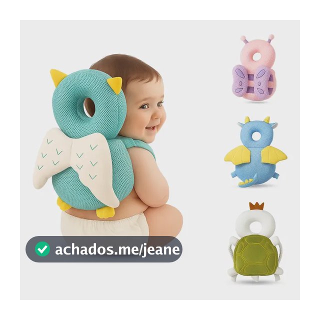 Mochila Ajustável Protetor Cabeça Bebê Almofada Antiqueda