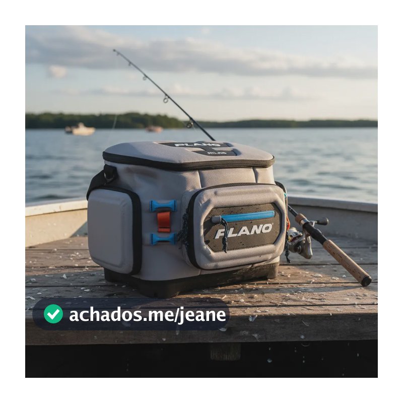 Bolsa Rígida De Pesca Atlas Plano Cinza