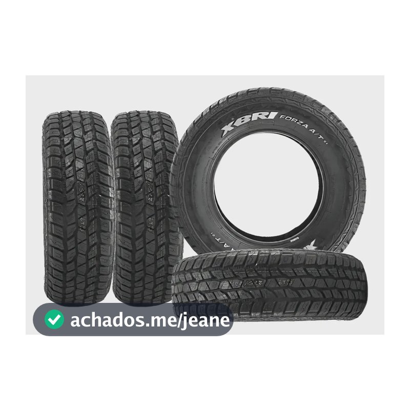 Kit 4 Pneus Xbri 235/75 R15 Forza A/t C1 Letras Brancas 109t T