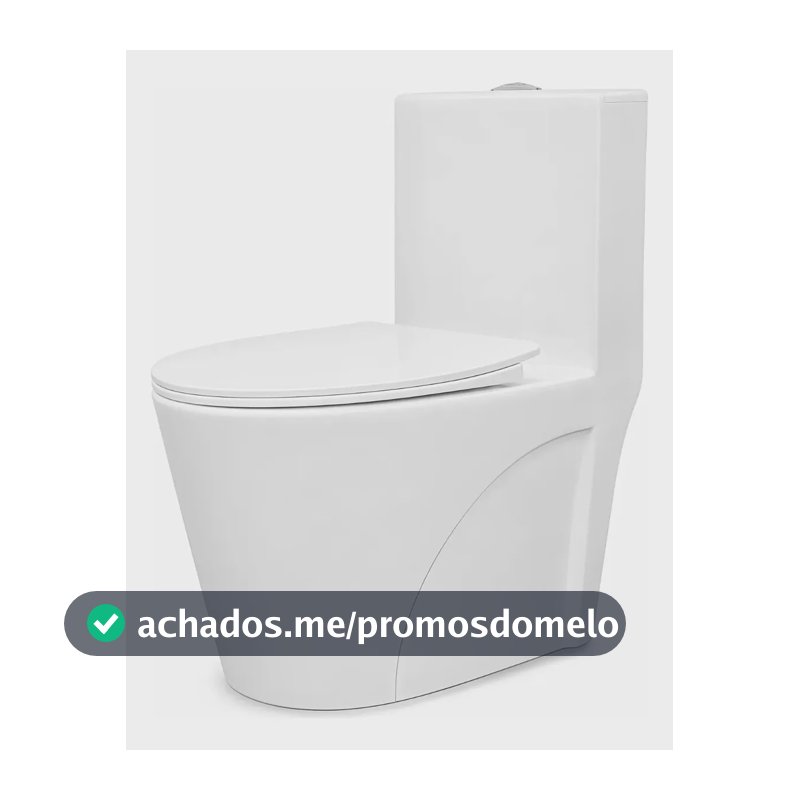 Vaso Sanitário Monobloco Completo Barcelona Branco Caixa Acoplada Assento Soft Close Saída Vertical Duplo Acionamento Dual Flush 3/6L Bacia Cerâmica Premium Fácil Limpeza Design Moderno Stillus Home