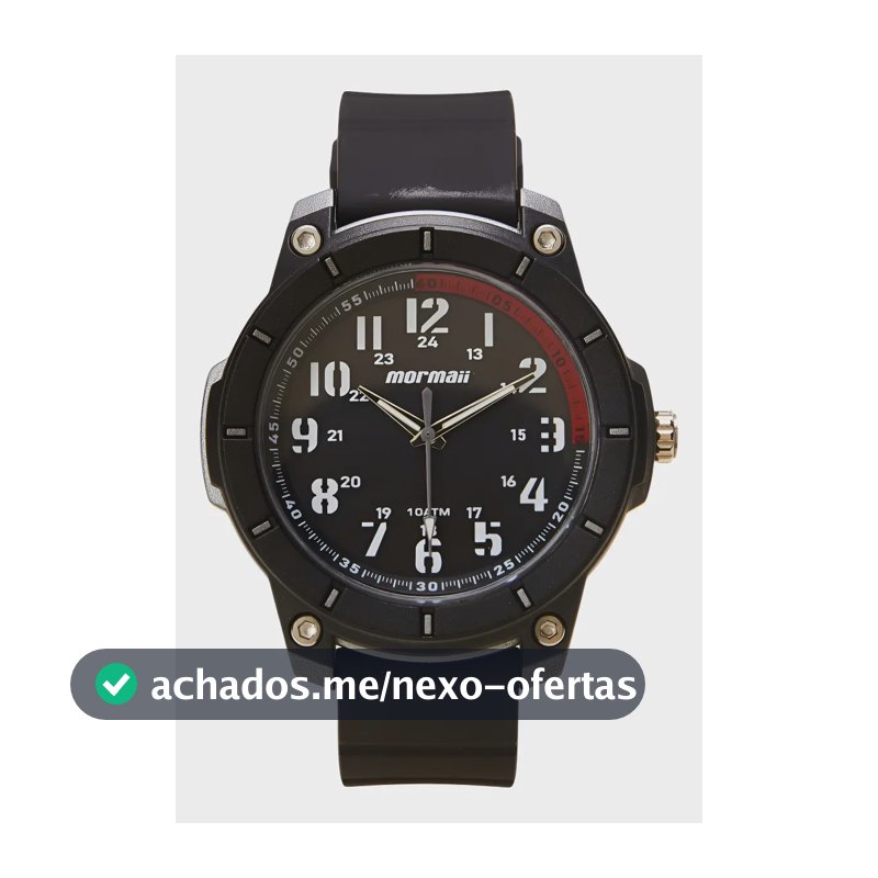 Relógio Masculino Casual Mo2035LG/8r cor Preto Mormaii
