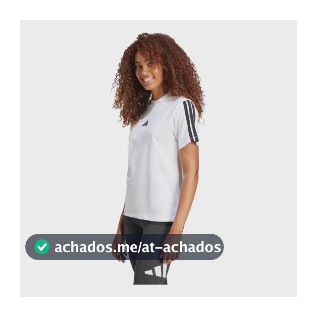 Camiseta Algodão Essentials Três Listras adidas