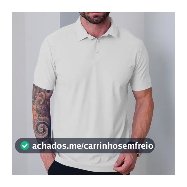 Camisa Polo Masculina Tecido Tech Confortavel Casual
