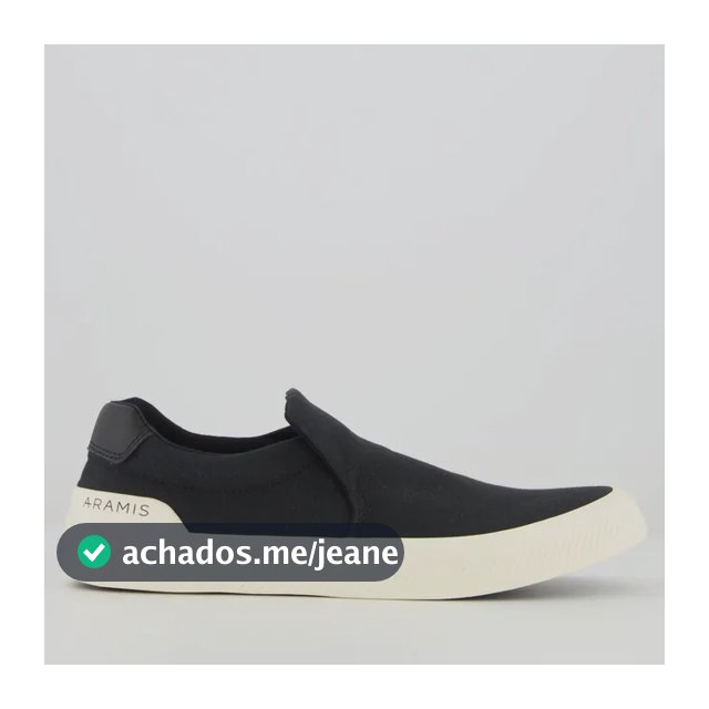 Tênis Aramis Daily Slip Canvas Preto