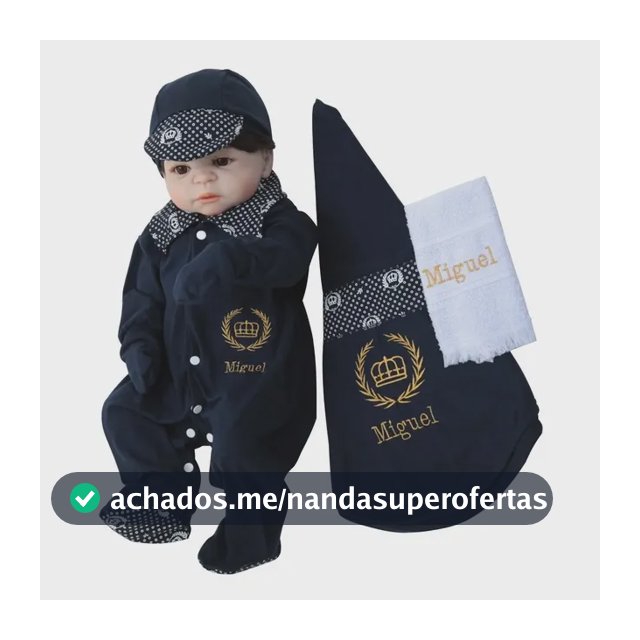 Kit Saída De Maternidade Para Meninos Personalizado Príncipe