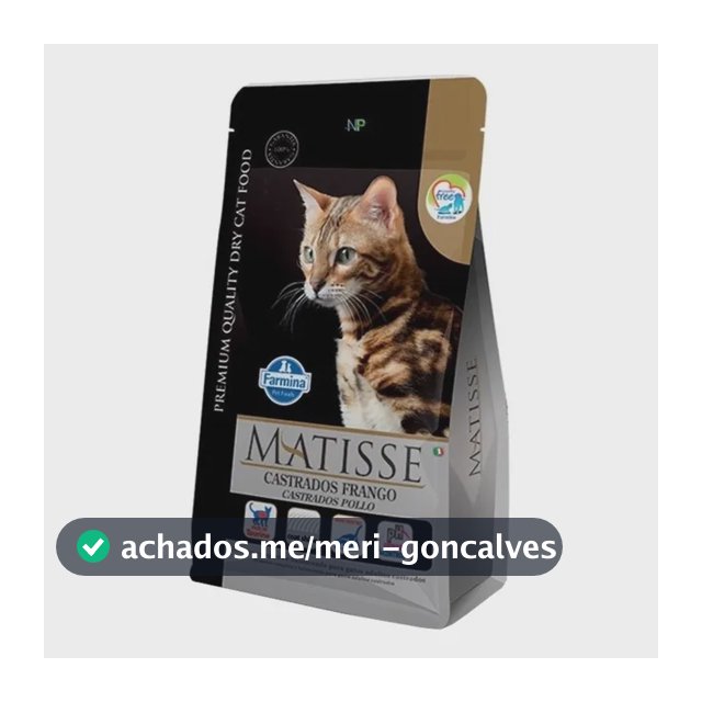 Ração Farmina Matisse Frango Para Gatos Castrados 7,5kg