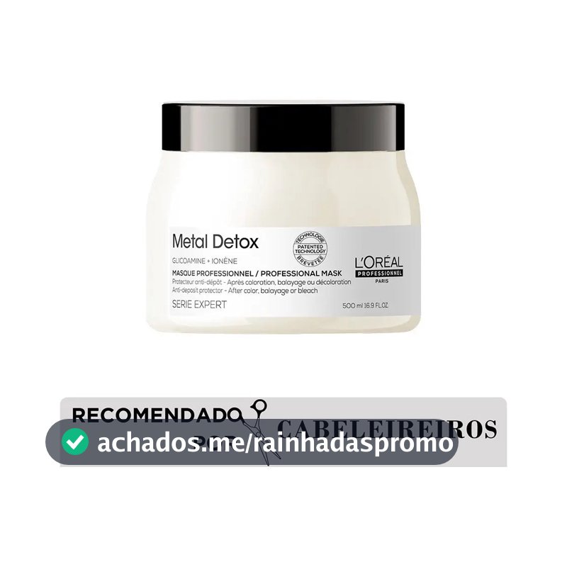 Máscara Capilar L'oréal Professionnel Metal Detox 500ml
