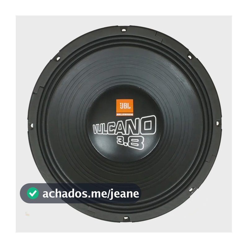 Alto Falante Woofer Jbl Vulcano 15swv 3.8 1 4 Ohms Cor Preto Preto