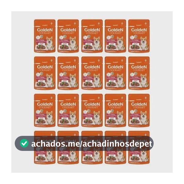Golden Cães Sache Golden Gourmet Ad Peq Porte Carne 1.7 kg Caixa Com 20un