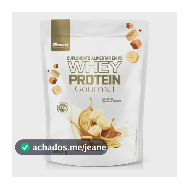 Whey Protein Gourmet 800g Growth Supplements - Banana Toffee Banana Toffee