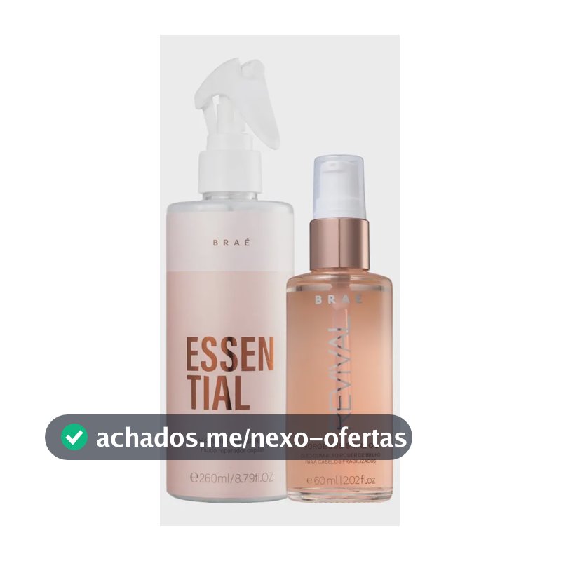Braé Essential Kit Fluido 260ml + Óleo Revival 60ml