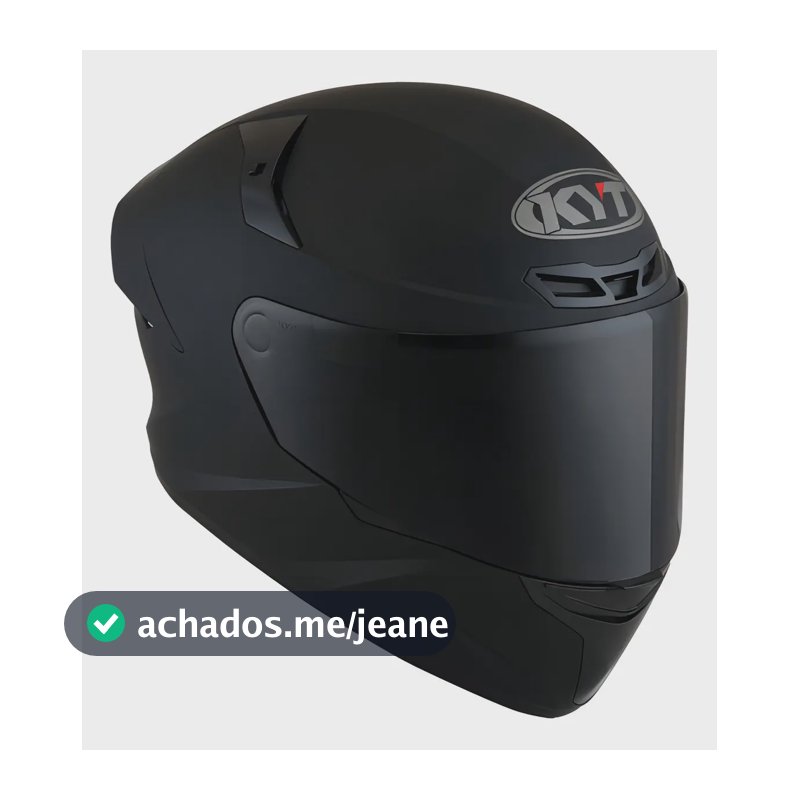 Capacete Moto Kyt Tt-course Plain Matt Black Preto Fosco Tamanho do capacete 60-L