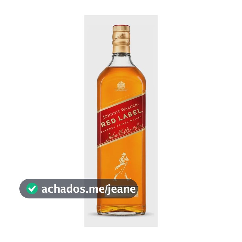 Whisky Johnnie Walker Red Label Blended Scotch 1 Litro Original